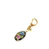 Kutani Flower Ball Keychain with Bell