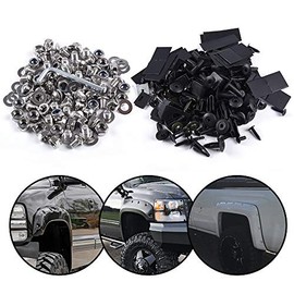 G-PLUS Compatible for Chevy Universal Pocket/Rivet Style Fender Flares Screw/Bolt Hardware Kit