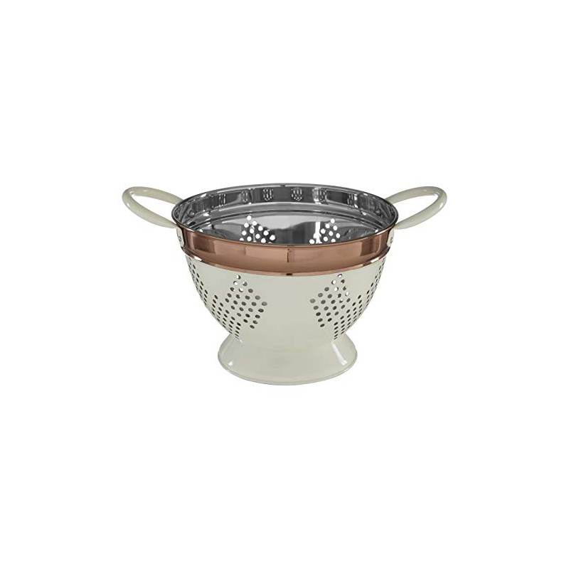 Premier Housewares 507373 Prescott Colander, Strainer, Stainless Steel, Medium -