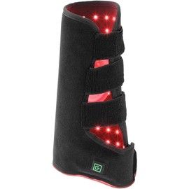 Jorzer Cinturón de luz roja, Envoltura de luz roja LED infrarroja 850 NM y 660 NM, infrarrojo portátil portátil para músculo Caballo Pata Caballo, Izquierda