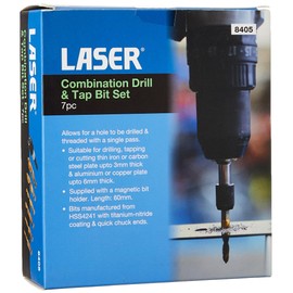 Laser 8405 Combination Drill & Tap Bit Set 7pc