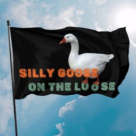 Goose Lover Flags Silly Goose On The Loose Flags For Room Guys Funny Flag Outdoor Banner For Home Garden Patio 3x5 Ft,For College Dorm