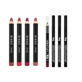 Kit 7 Lapiz Labial Bissu + 4 Delineador de labios IVY | Libres de crueldad animal y parabenos