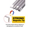 Rocaris 30 Pack 1/4 Inch Hex Shank Long Magnetic Screwdriver