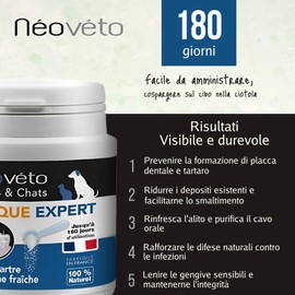 NEOVETO Expert Organic Active Plate - 100g - Tartar, Bad Breath - Natural Dental Care for Dogs and Cats - Up to 100 Days of Healing