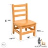 RRI Goods Kids Wooden Chair Set, Fully Assembled Youth Ladderback