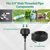 RedChili 6 Pcs 1/4 Inch Drip Irrigation Tubing to Faucet/Garden