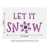 CraftStar Let It Snow Stencil - Hand Written Style Mylar