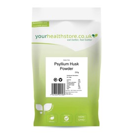 yourhealthstore Psyllium Husk Powder 250g, Extra High Purity, Non Contaminated, No Pesticides, Fine Powder, Gluten Free, Vegan, (Recyclable Pouch)
