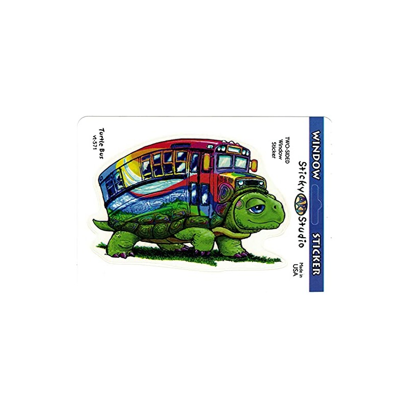 Turtle Bus - Compatible with Grateful Dead Window Sticker/Decal