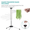 Navaris Collapsible Pasta Drying Rack - Tall Compact Spaghetti Noodle