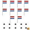 AZ FLAG Pack of 10 Mini Luxembourg Table Flags 6"