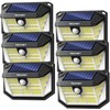TECKNET 231 LED Solar Motion Lights Outdoor Waterproof, 6 Pack