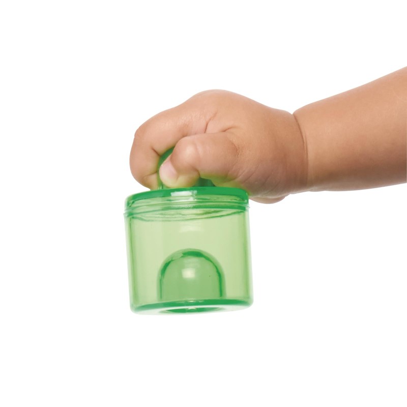 earlySTEM Translucent Stackable Plastic Pegs – Colorful Stacking and Building