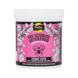 Proflax natural - Tummy Tastic Supplement 350g - Dog Supplements for Digestive and Immunity Support - Rich with Natural Slippery Elm, Fennel, Chamomile & Dandelion - Probiotics for Gut Health