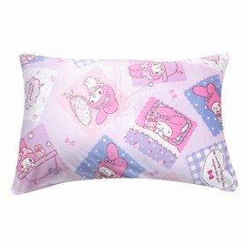 MORIPiLO 415791 My Melody Pillow Cover, Sanrio Characters, 16.9 x 24.8 inches (43 x 63 cm), Smooth Microfiber, Washable, Cute, For Children and Adults, Goods, Pink, Pillow Morisita