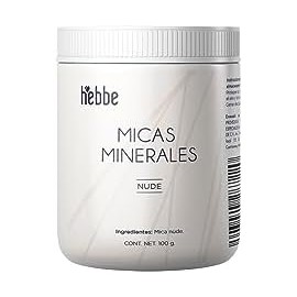 HEBBE - Mica Mineral Nude 100g | Ingrediente Premium para Cosméticos DIY | Contenido de 100g