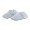 MORI Baby Warm Booties in Blue Stripe with Stretch Back