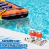 Acostop Professional Water Floating Lifesaving Anchor Rope, Orange