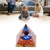 Constellation Pyramid Stone for Positive Energy Reduce Stress Chakra Resin