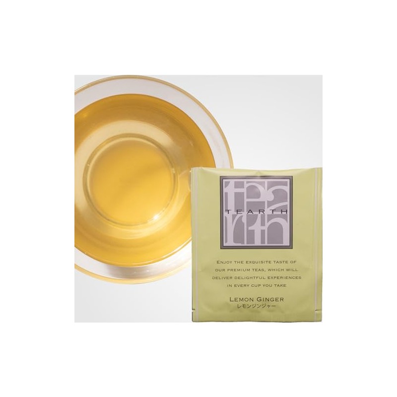 TEARTH Herbal Tea Lemon Ginger Tea Bags Individually Packaged 28