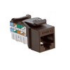 Leviton Home 6 Snap-In Connector, T568A/B Wiring, 61HOM-RB6, Brown