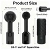 3Pcs Sphere Rotary Burr Set for 4.5" & 5" Angle