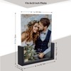 PETAFLOP 8x10 Picture Frame Set of 2, Black Rustic Wooden