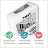 MEBUS Radio-Controlled Alarm Clock with Temperature Display in Travel Size,