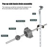 2pcs Sink Drain Parts, Lavatory Pop Up Stopper Assembly with