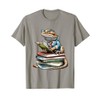 Bearded Dragon Reading Books Matching Bookworm Librarian T-Shirt