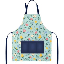 GRUSS & CO 47729 Apron with "Garden" Motif | Cooking Apron Made of Cotton, 87 cm x 70 cm, Multicoloured | Gift Kitchen, Cooking, Friends, Birthday