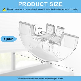 3 Pack Cordless Honeycomb Shade Lift Handles for Graber Bali Springs and DEZ Shades (Early Smaller Style)