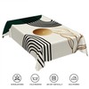 TTQYFNM 60x102inches Green Mid Century Tablecloth Boho Arch Sun Gold