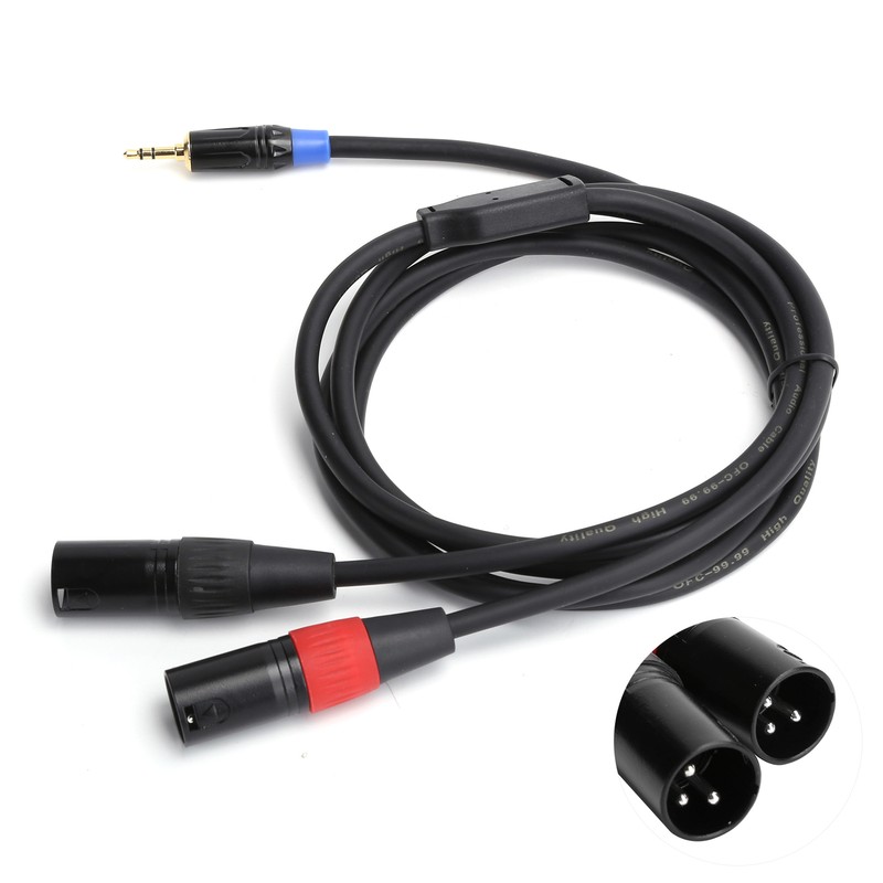 3.5mm Male to 2 XLR Male Cable Audio Line Cable