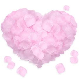 2000 Pcs Pétalos de Rosa Artificiales,Falsos y de Seda,Ideales para Veladas Románticas,Bodas,Pedidas de Mano y Decoraciones Florales para Aniversarios,Rosa