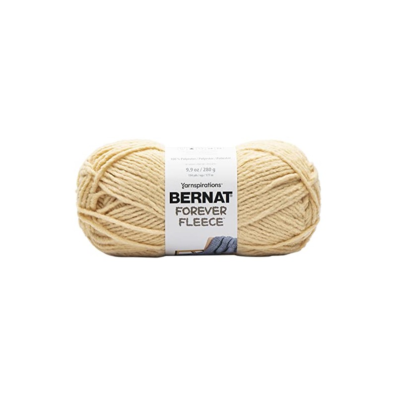 Bernat Forever Fleece Yarn, 1 Pack, Chamomile