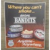 COPENHAGEN/SKOAL VINTAGE 1987 SKOAL BANDITS "WHERE YOU CANT SMOKE"DECAL 8X8"NEW
