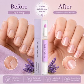 Lavender Cuticle Oil Pen for Nail Care – Nourishing Repair Tool for Dry Cuticles & Smooth Manicures