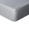 Sleepdown Hotel Quality Fitted Sheet 100% Cotton Satin Stripe Warm
