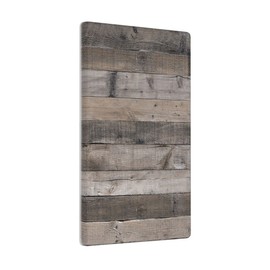 Gray Rustic Wood Blank Wall Plate 1 Gang Switch Plate Outlet Covers Farmhouse Decorative Single No Device Blank Wallplate, 4.50 x 2.76 Inch