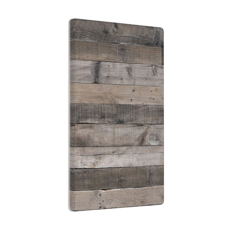 Gray Rustic Wood Blank Wall Plate 1 Gang Switch Plate