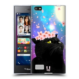 Head Case Designs Flower Crown Cats And Blossoms Soft Gel Case for BlackBerry Leap