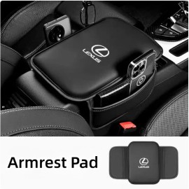 Car Armrest Cushion Cover Center Console Box Pad Mat with Pocket For Lexus