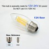 OPALRAY DC 12V Input 4W LED Bulb, Dimmable with 12V