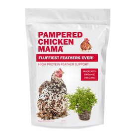 Pampered Chicken Mama Pampered Chicken Mama Backyard Chicken Supplement Treat: Fluffiest Feathers Ever Backyard Chicken Feed and Supplies for Healthy Hens (6 Pound Economy Size)