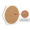 GoCraft Hexagon Marble Coasters for Drinks – Set of 6