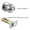 UONIKA 3 Pack Stainless Ball Door Knobs with Lock and