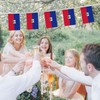 32FT Small Haiti Pennant Flag Bunting,30 PCS Mini String Banner