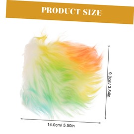 COHEALI DIY Gnome Supplies Artificial Doll Beard Wood Beads for Crafting Pre Cut Shaggy Gnome Beard Bead Nose for Christmas Weddings Birthdays and More